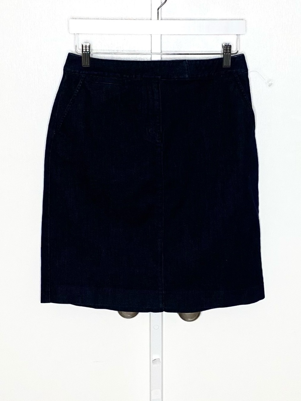 ✨NWOT✨Talbots | 90s VINTAGE Dark-Wash Denim Cotton/Spandex Pencil Skirt Sz 8